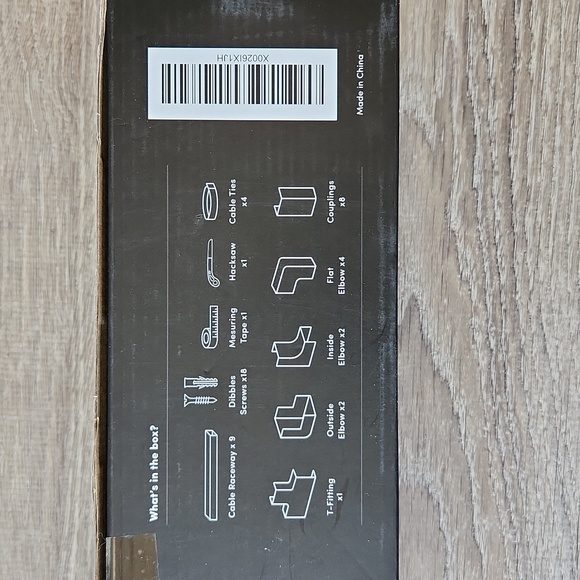 Eveo Cord Wire Hider Cord Cover Wall Paintable Cable Concealer - Picture 4 of 7